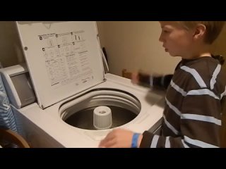 whirled beat 10-year-old boy drumming washing machine (original version)