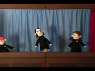 funny puppet show on the theme of harry potter (removal of the brain)