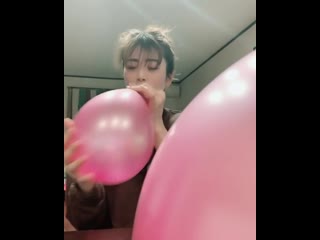 just blowing pink
