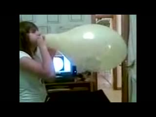 bursting challenge italian girl old school balloon vid